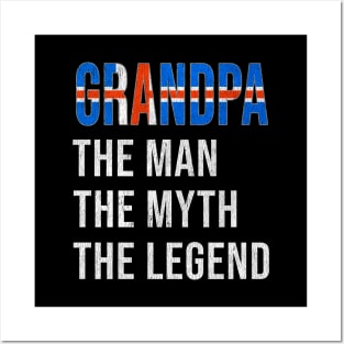 Grand Father Icelandic Grandpa The Man The Myth The Legend - Gift for Icelandic Dad With Roots From  Iceland Posters and Art